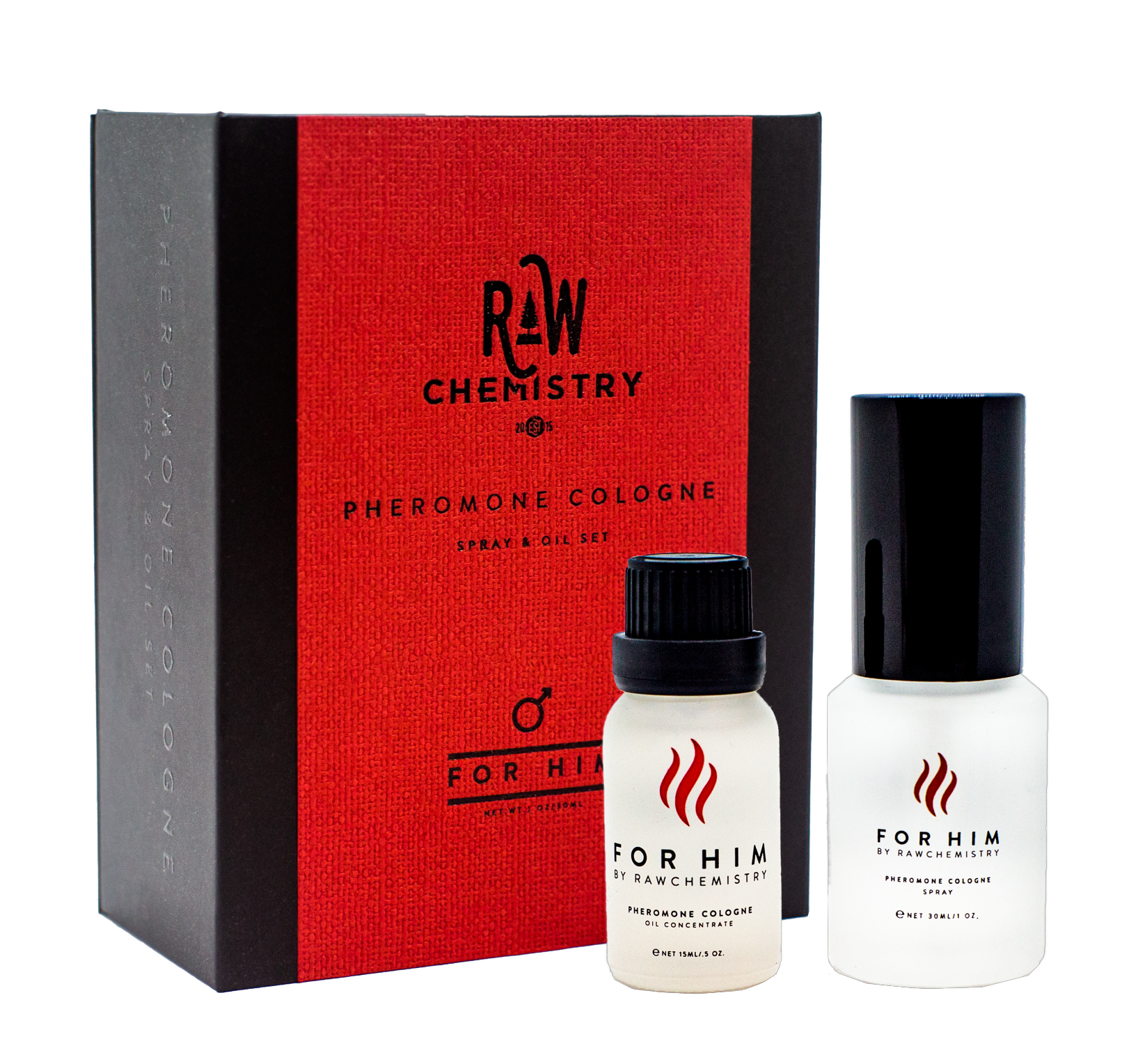 For Him by RawChemistry a Men's Pheromone Cologne Gift Set