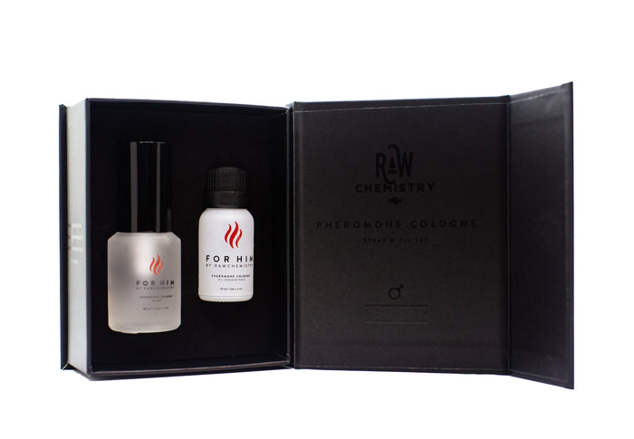 For Him by RawChemistry Men's Pheromone Cologne Gift Set
